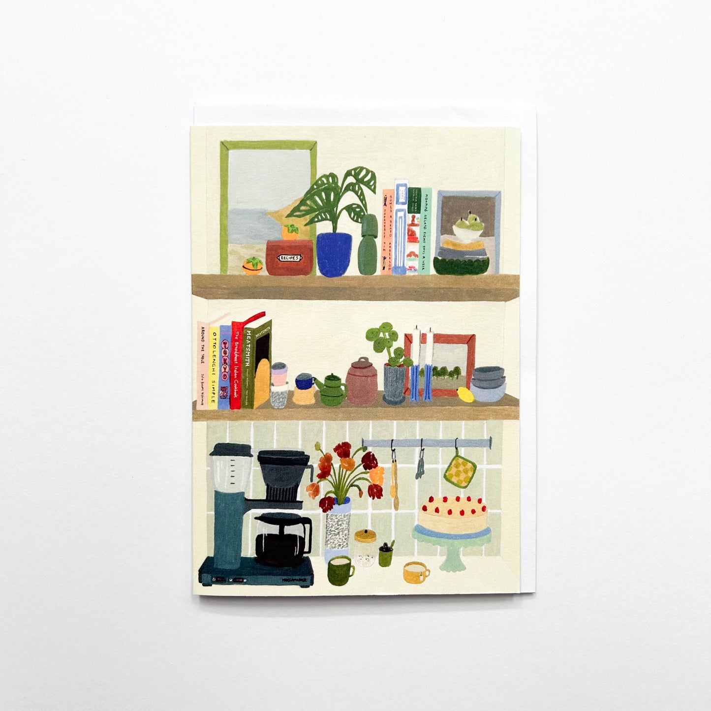 Kitchen shelf card