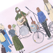 Load image into Gallery viewer, Busker at the Market Card
